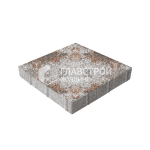 Тротуарная плитка 400х400х60, сомон на камне