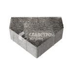 Тротуарная плитка Шапка Епископа, агат-коричневый с мраморной крошкой, 6 см