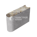 Бордюрный камень БРШ 50.20.8, агат-желтый на камне