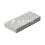 Тротуарная плитка Прямоугольник 100х300х60, белая на камне