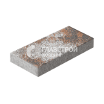Тротуарная плитка Прямоугольник 100х300х60, сомон на камне