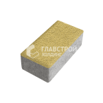 Тротуарная плитка 250х500х60, желтая на камне