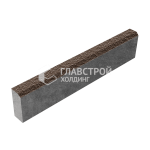 Бордюрный камень  БР 100.20.8, коричневый с мраморной крошкой